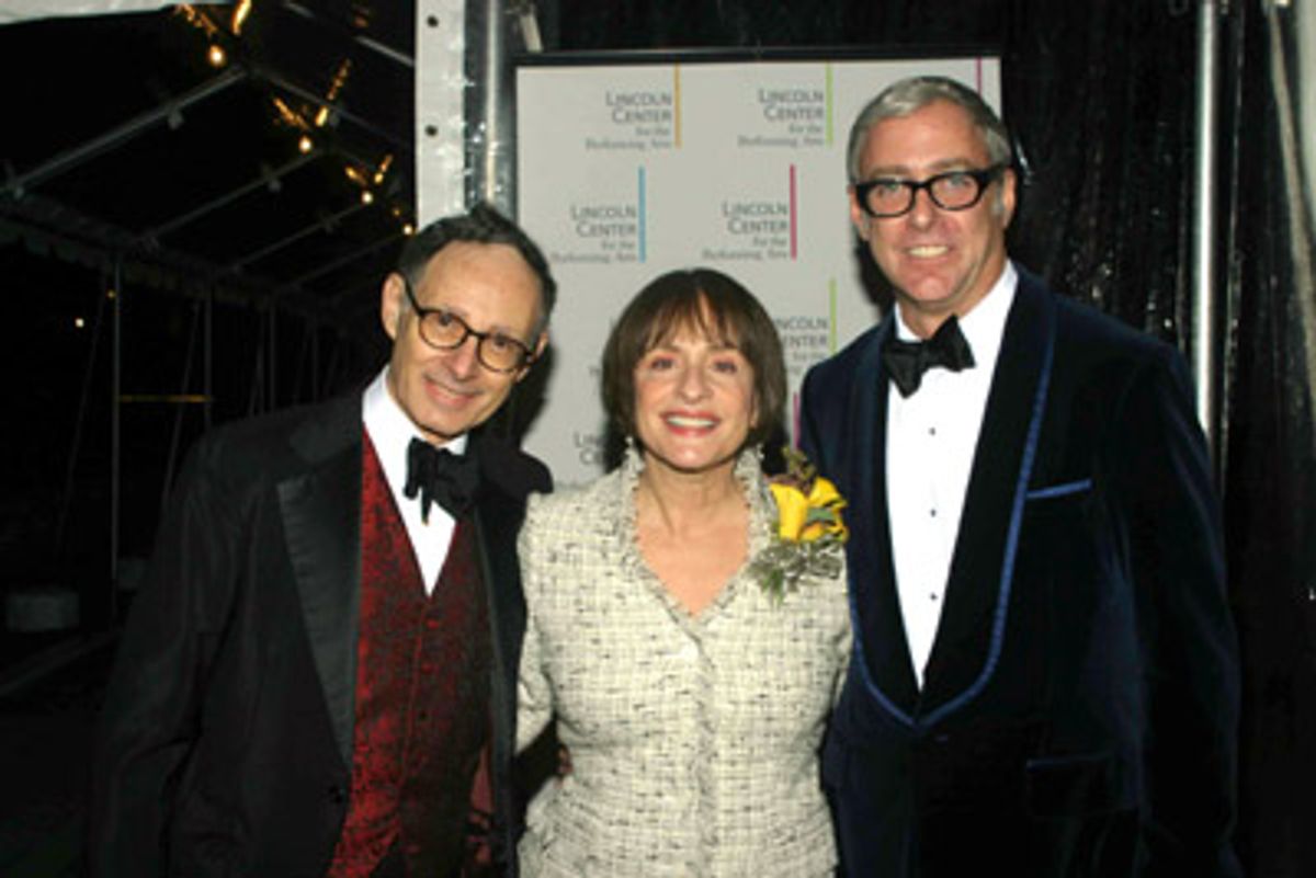 Michael Glass, Patti LuPone and Scott Wittman  at 