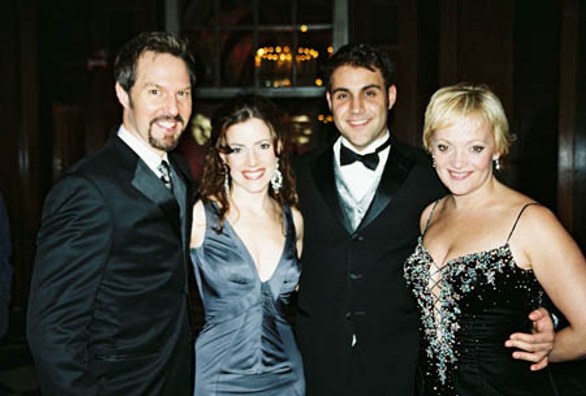 Ron Bohmer, Sandra Joseph, Adrian Der Gregorian and Maria Friedman (Woman In White)  at 