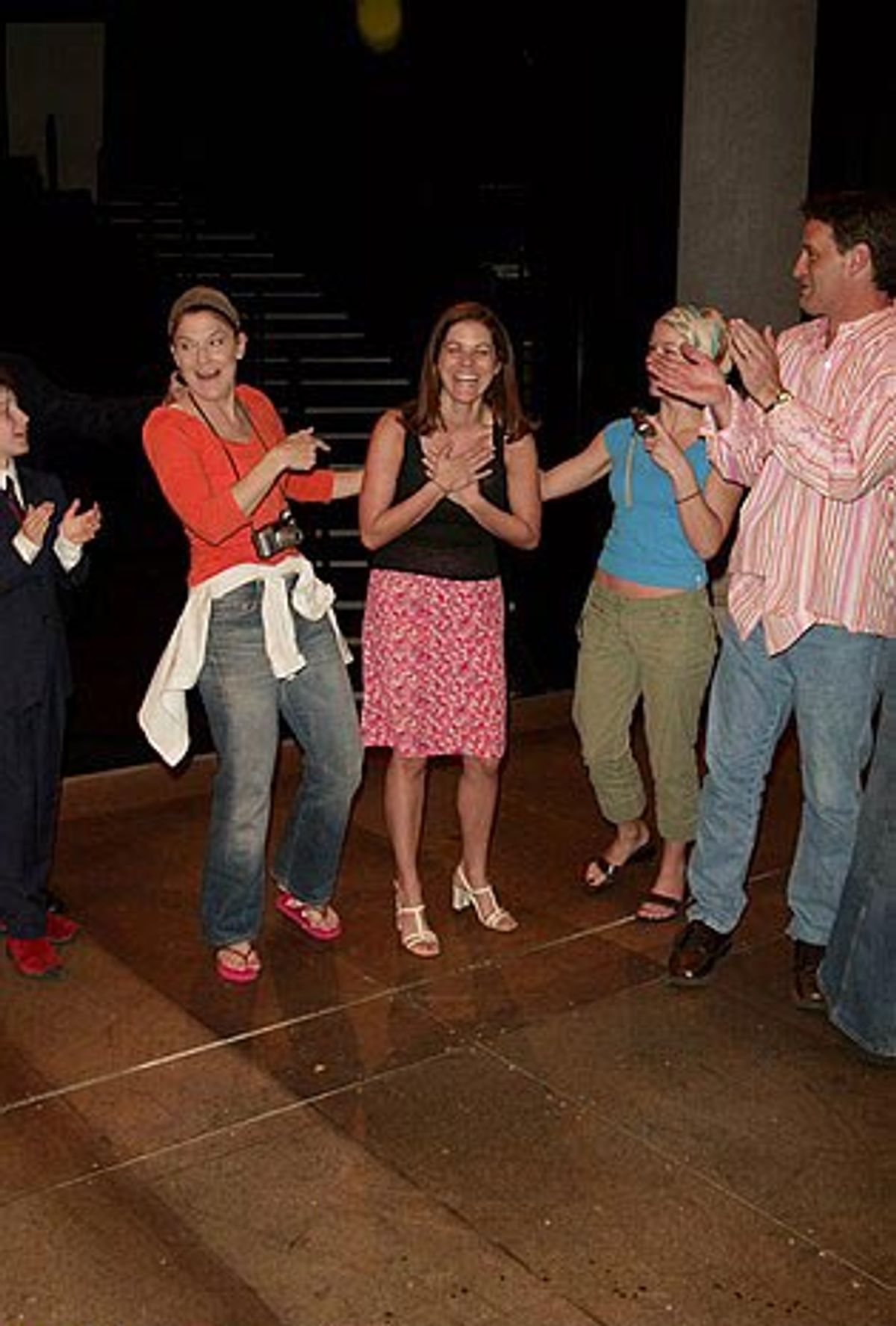 Laura Griffith and cast members Beau Gravitte, Patti Cohenour and Victoria Clark at 