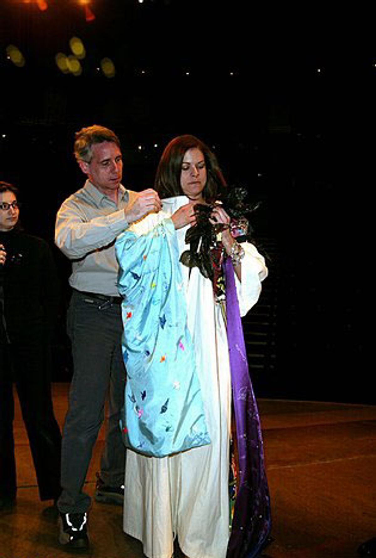 Putting on the robe... at 