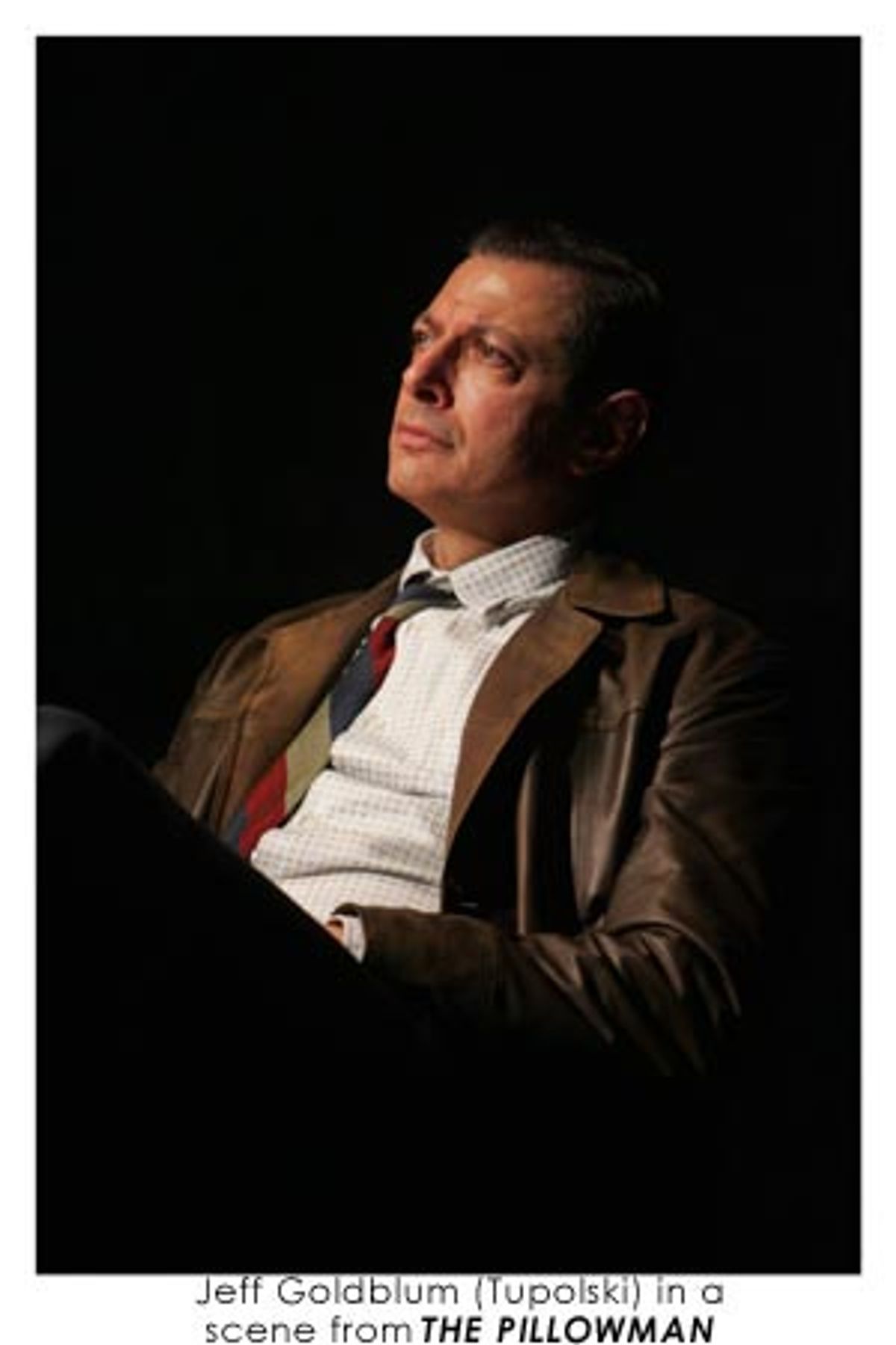 Jeff Goldblum (Tupolski) in a scene from THE PILLOWMAN at 