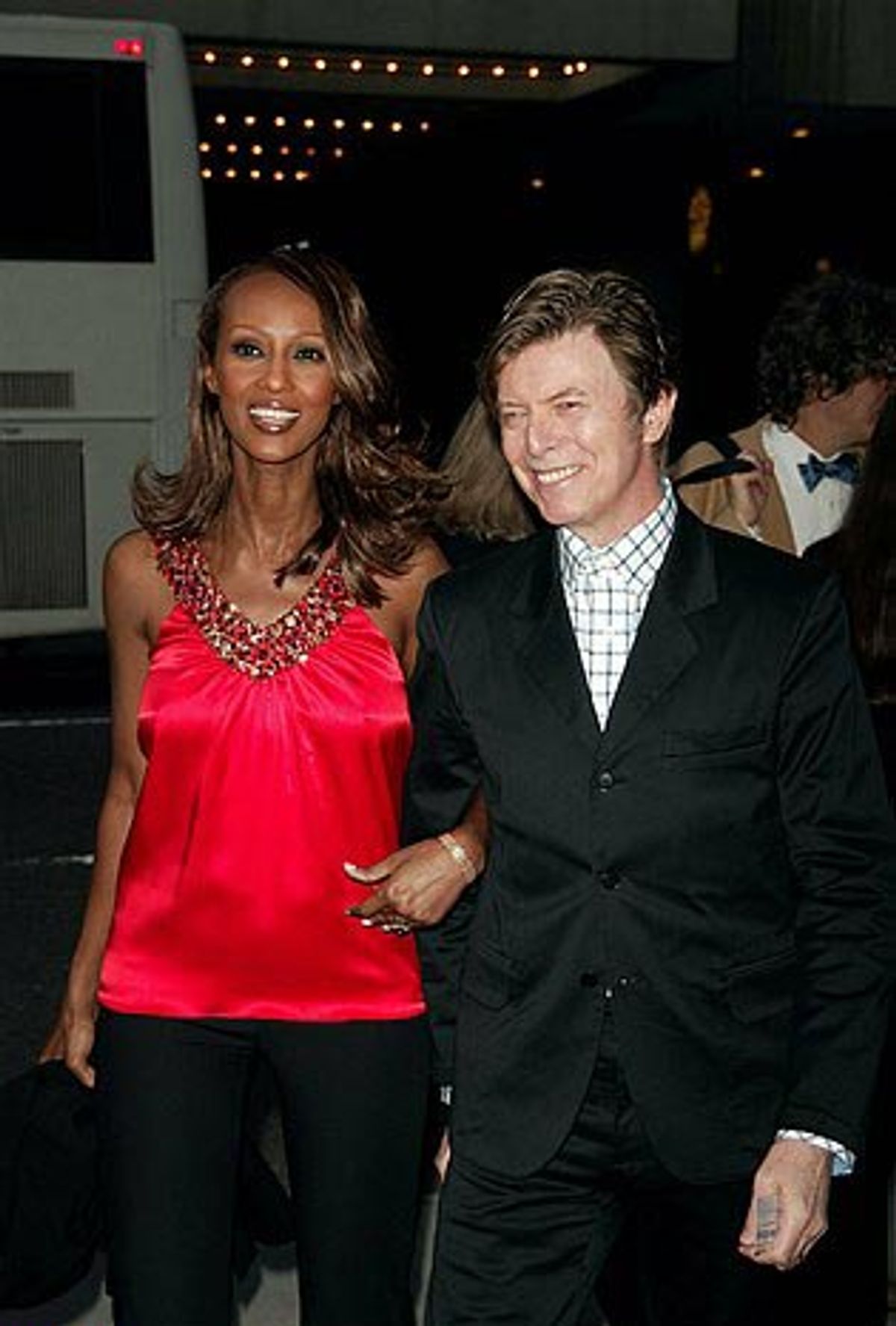 David Bowie and Iman  at 