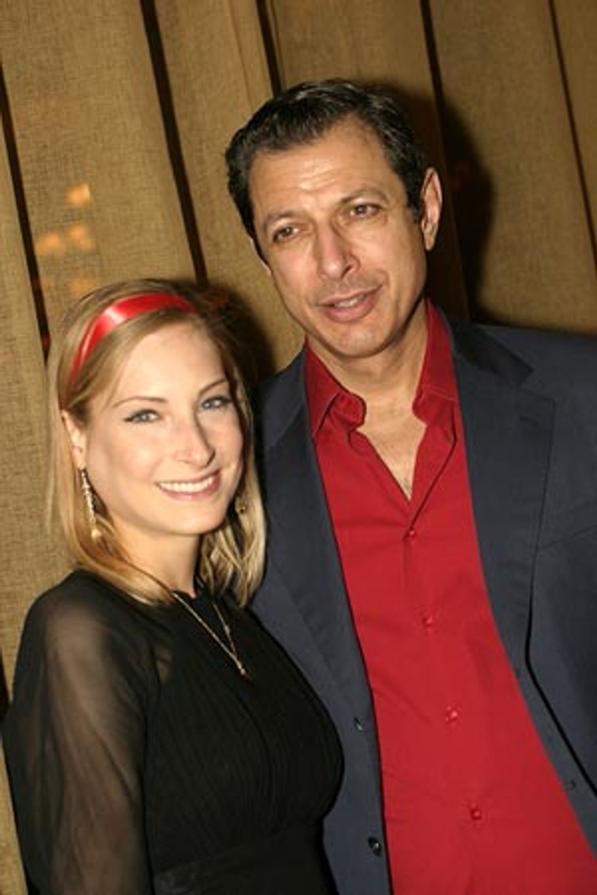 Jeff Goldblum and Catherine Wreford  at 