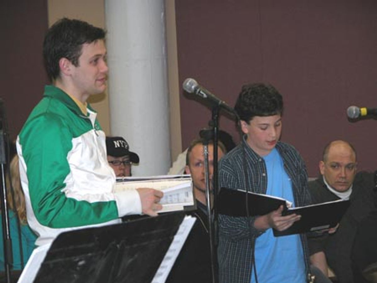 Michael with Caroline, or Change's Harrison Chad at 