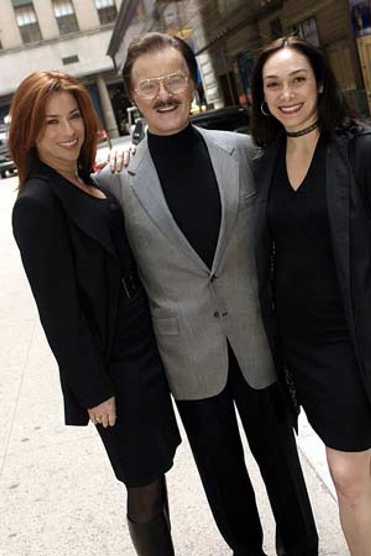 A parting shot of Michelle DeJean, Robert Goulet
and Gabriela Garcia at 