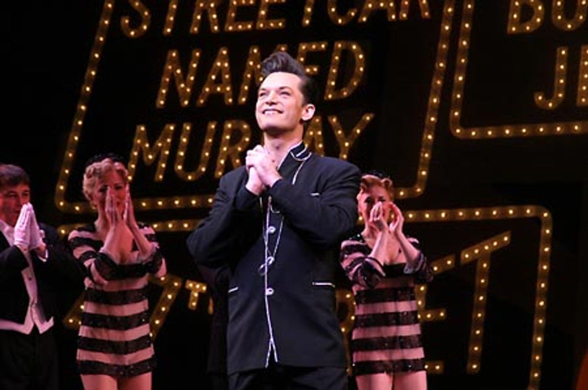Brad Musgrove as Carmen Ghia at The Producers Celebrates 2000th Performance