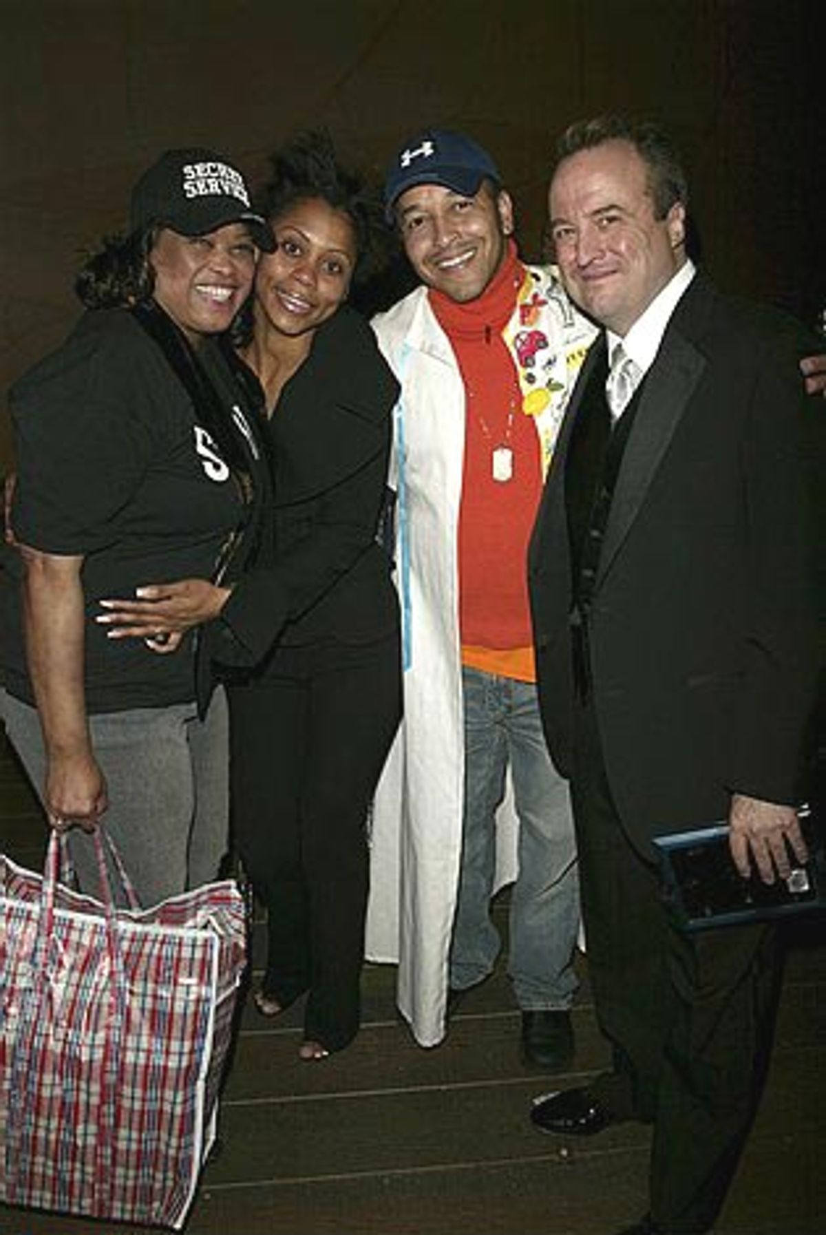 J.C. Montgomery (Gypsy Winner for THE COLOR PURPLE) with Felicia P. Fields, Elisabeth Withers-Mendes and Gary Griffin (Director)  at 