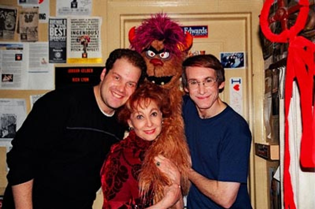 Jordon Gelber, Carol Lawrence, Trekkie Monster and Rick Lyon at 