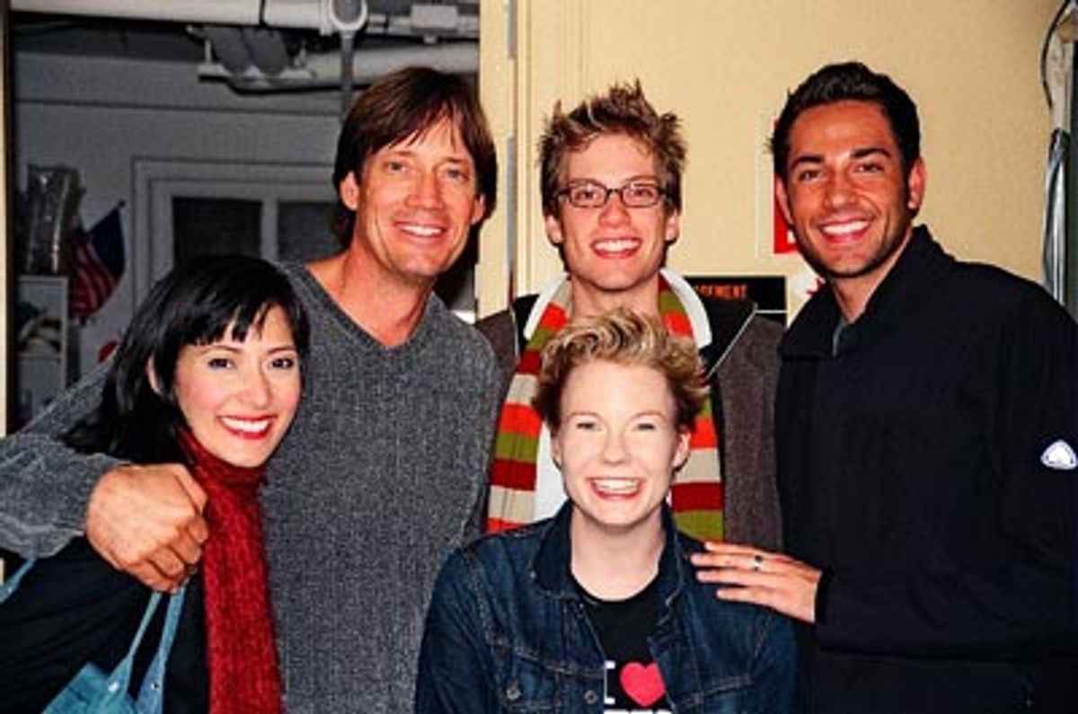 Ann Sanders, Kevin Sorbo, Barrett Foa, Zachary Levi and Jennifer Barnhart at 