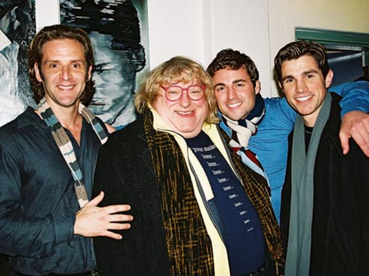Malcolm Gets, Bruce Vilanch, Max von Essen and Matt Cavenaugh at 
