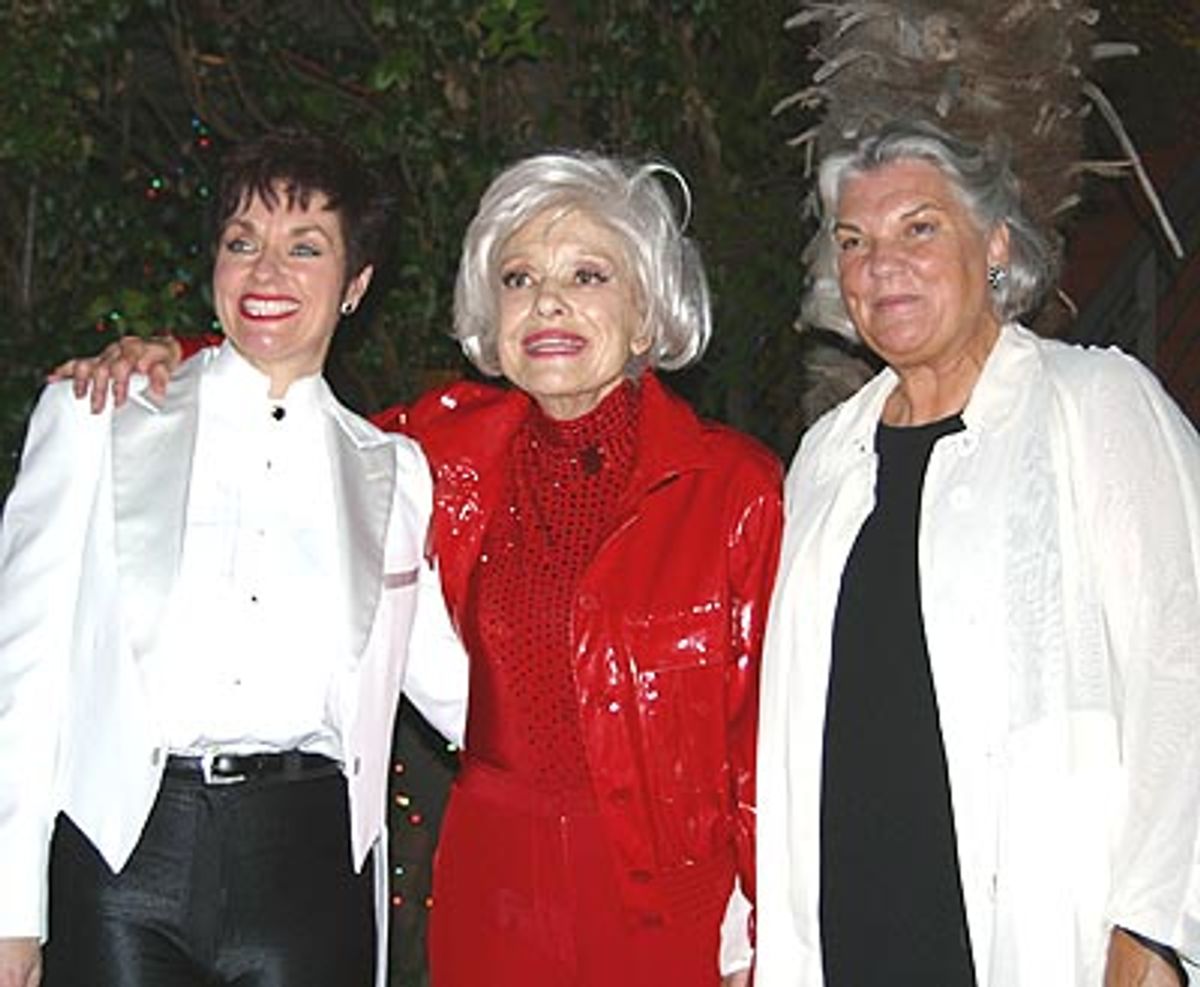 Toni Morrell, Carol Channing and Tyne Daly at 