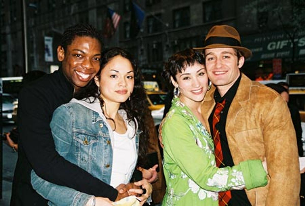 Michael Benjamin Washington (La Cage aux Folles), Karen Olivio (Brooklyn), Eden Espinosa (Brooklyn) and Matthew Morrison (The Light in the Piazza)  at 