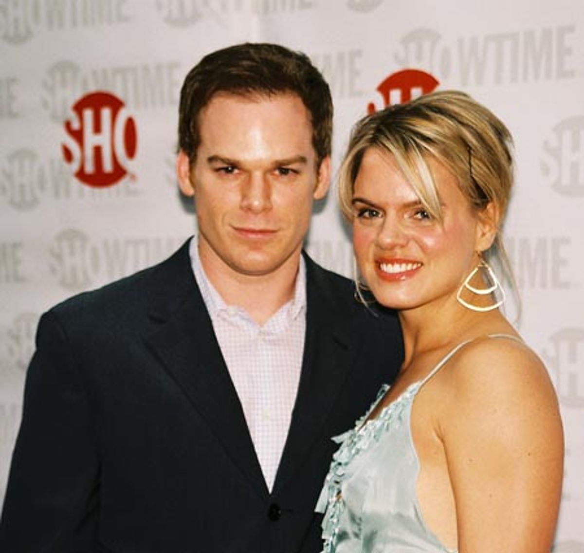 Michael C. Hall (HBO's 'Six Feet Under') and wife Amy Spanger (Reefer Madness)  at 