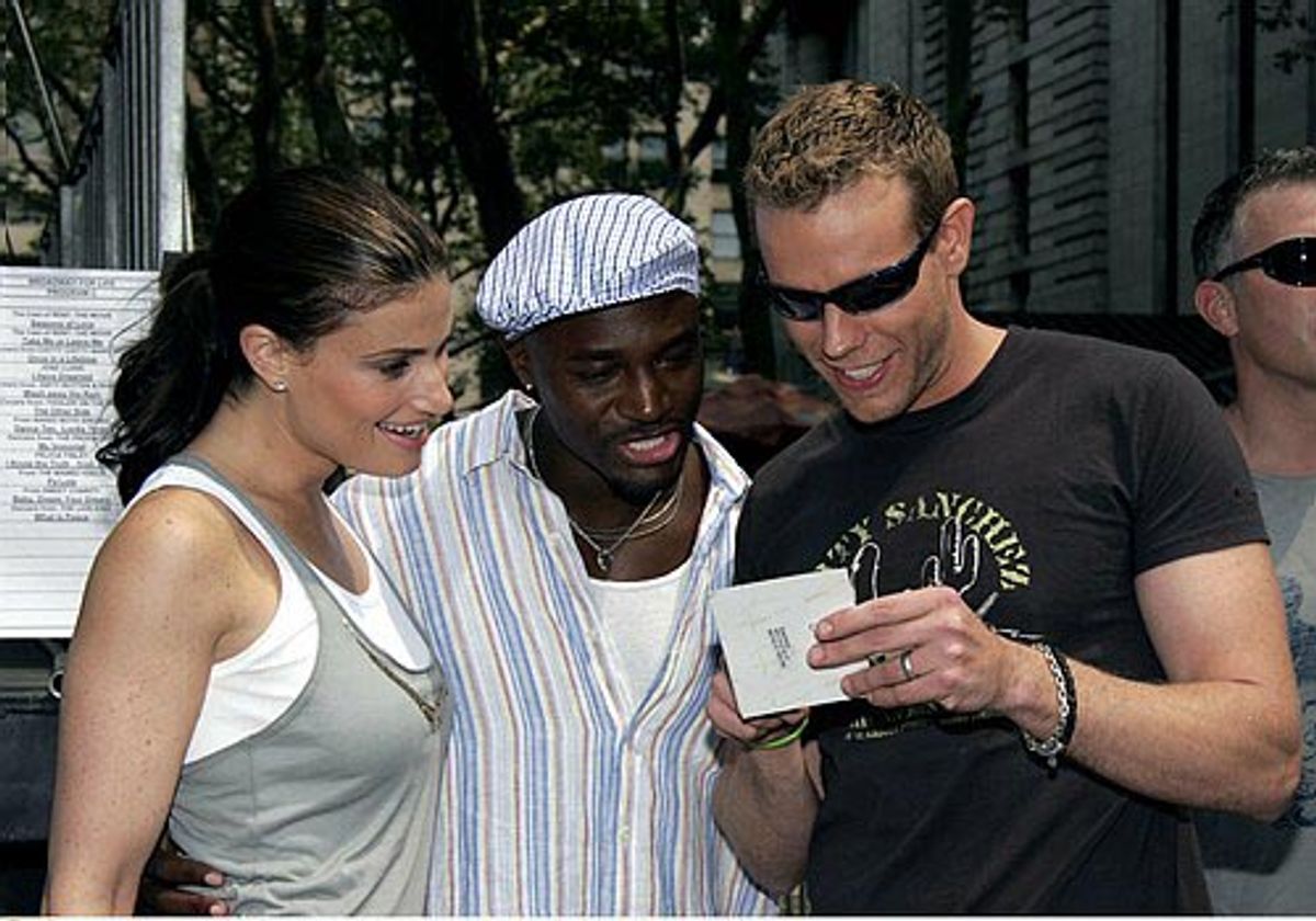 Idina, Taye and Adam at 