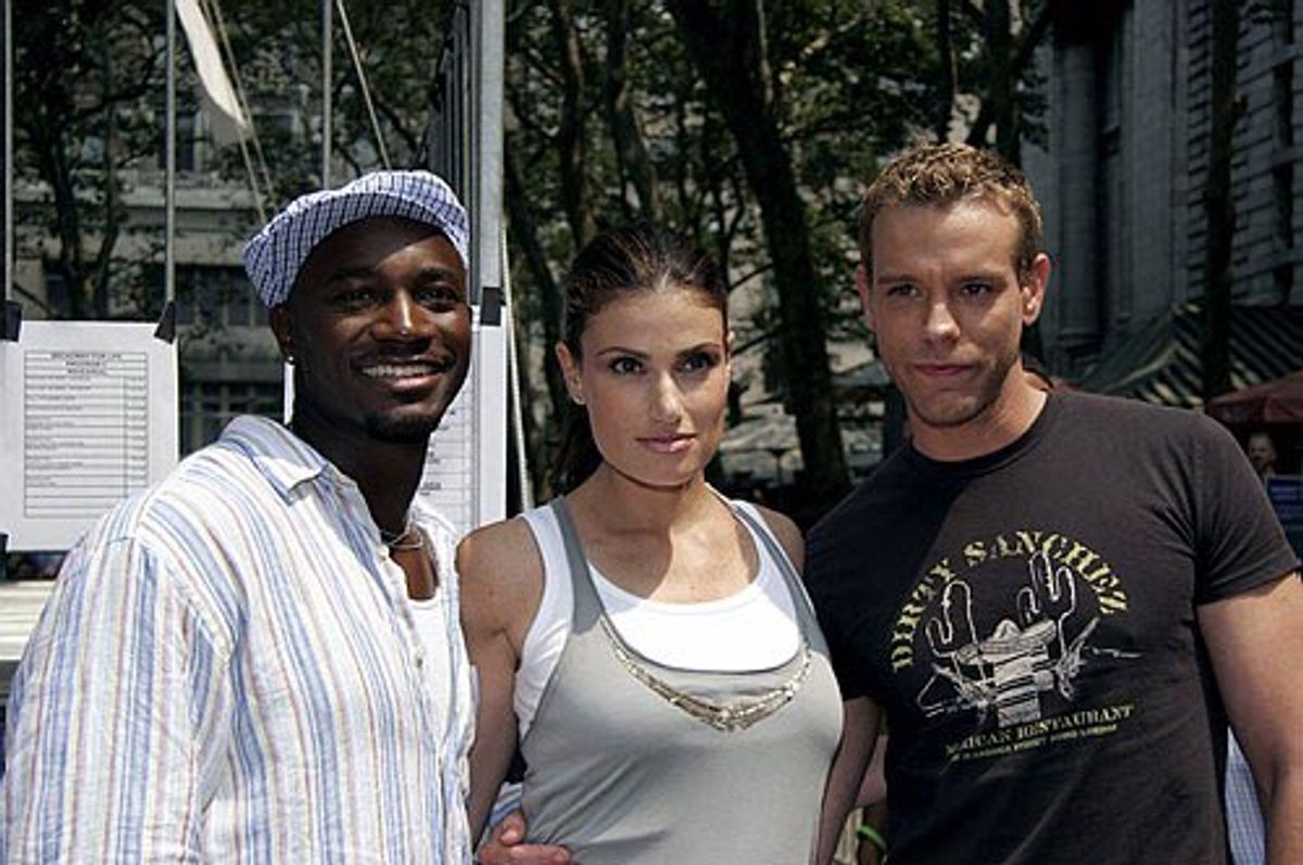 Taye Diggs, Idina Menzel and Adam Pascal at 
