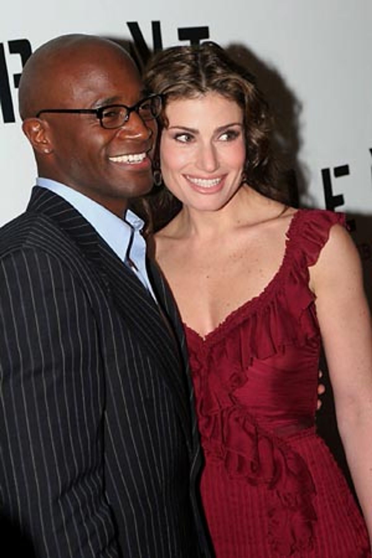 Taye Diggs and Idina Menzel at 