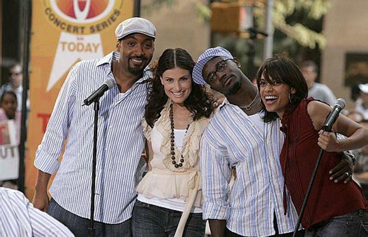 Jesse L. Martin, Idina Menzel, Taye Diggs, & Rosario Dawson at 