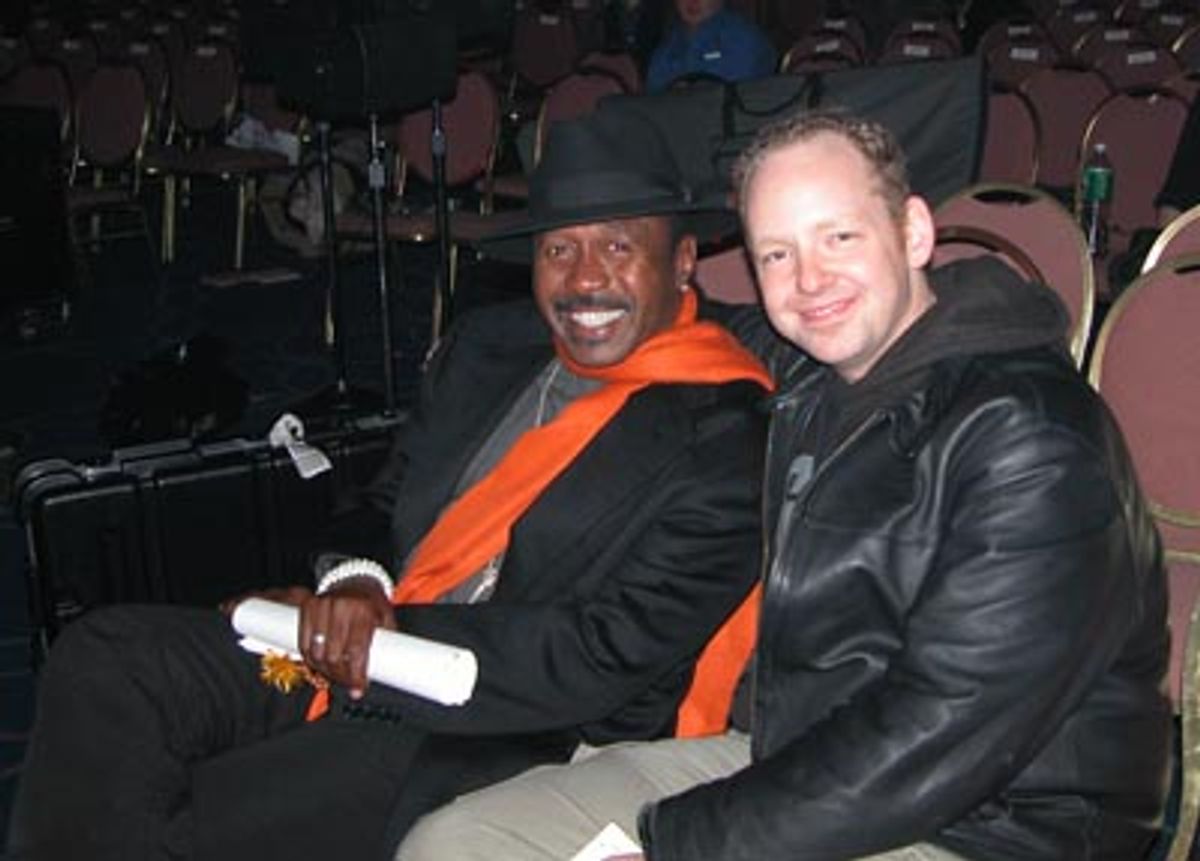 Arriving partway through rehearsals - THE Leading Player - Ben Vereen with Producer Jamie McGonnigal  at 