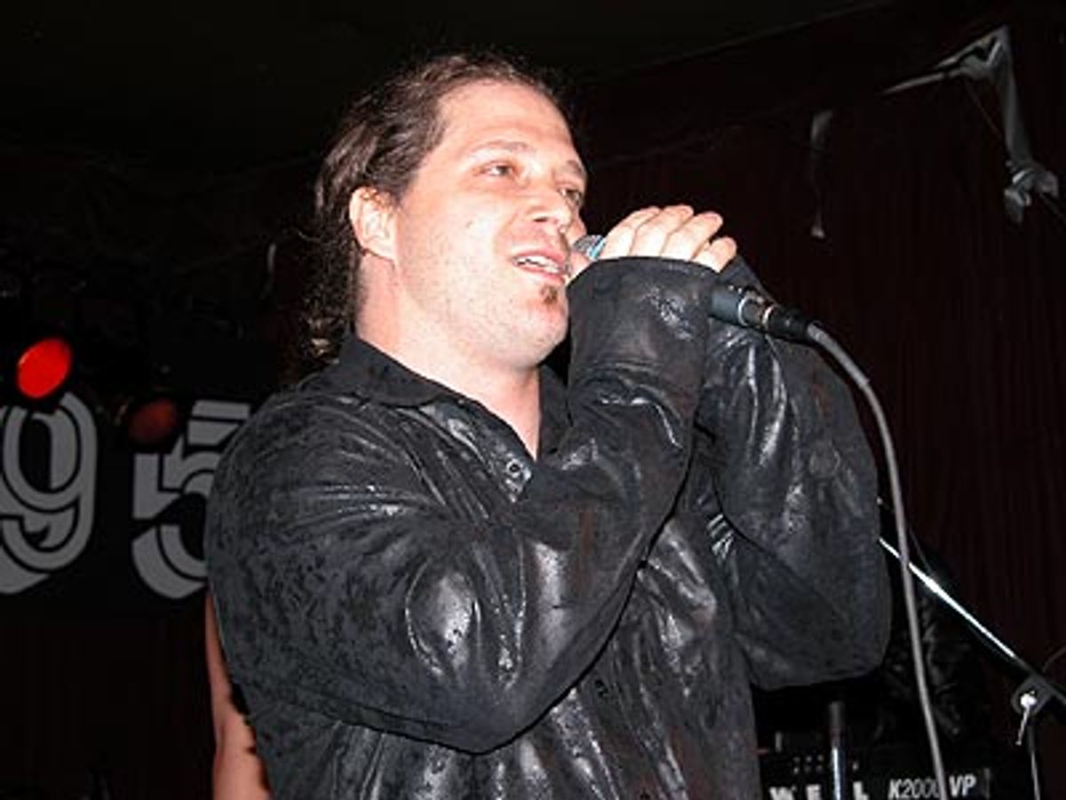 Wicked's Walter O'Neil, a vet of the L.A. rock scene, joyously hopped around the stage throughout his own tune 'How I Feel Right Now'. at 'Rockers on Broadway' Shows Another Side of Musical Theatre's Stars
