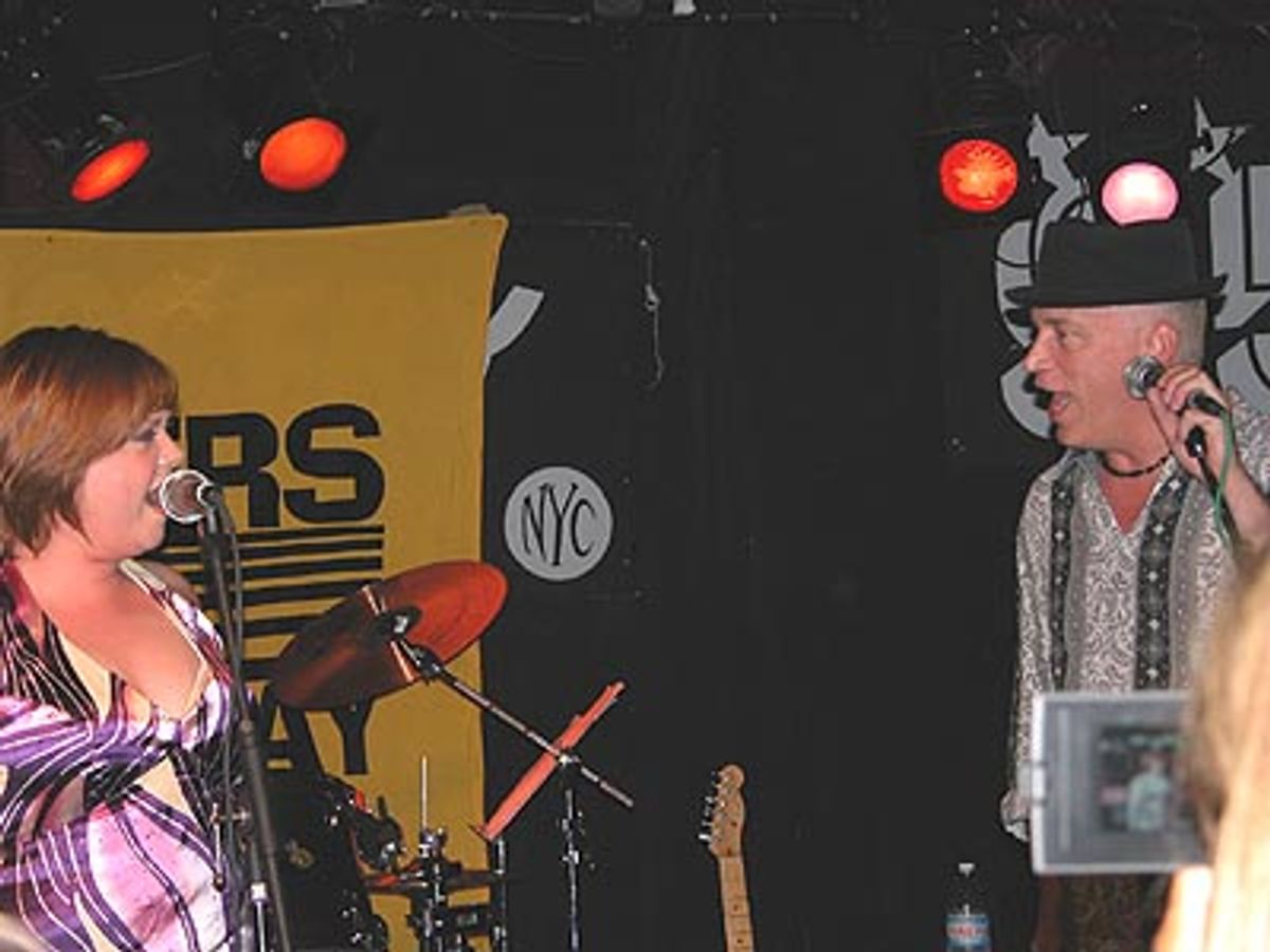 Donnie joined Kathy on stage at the end of the song... at 