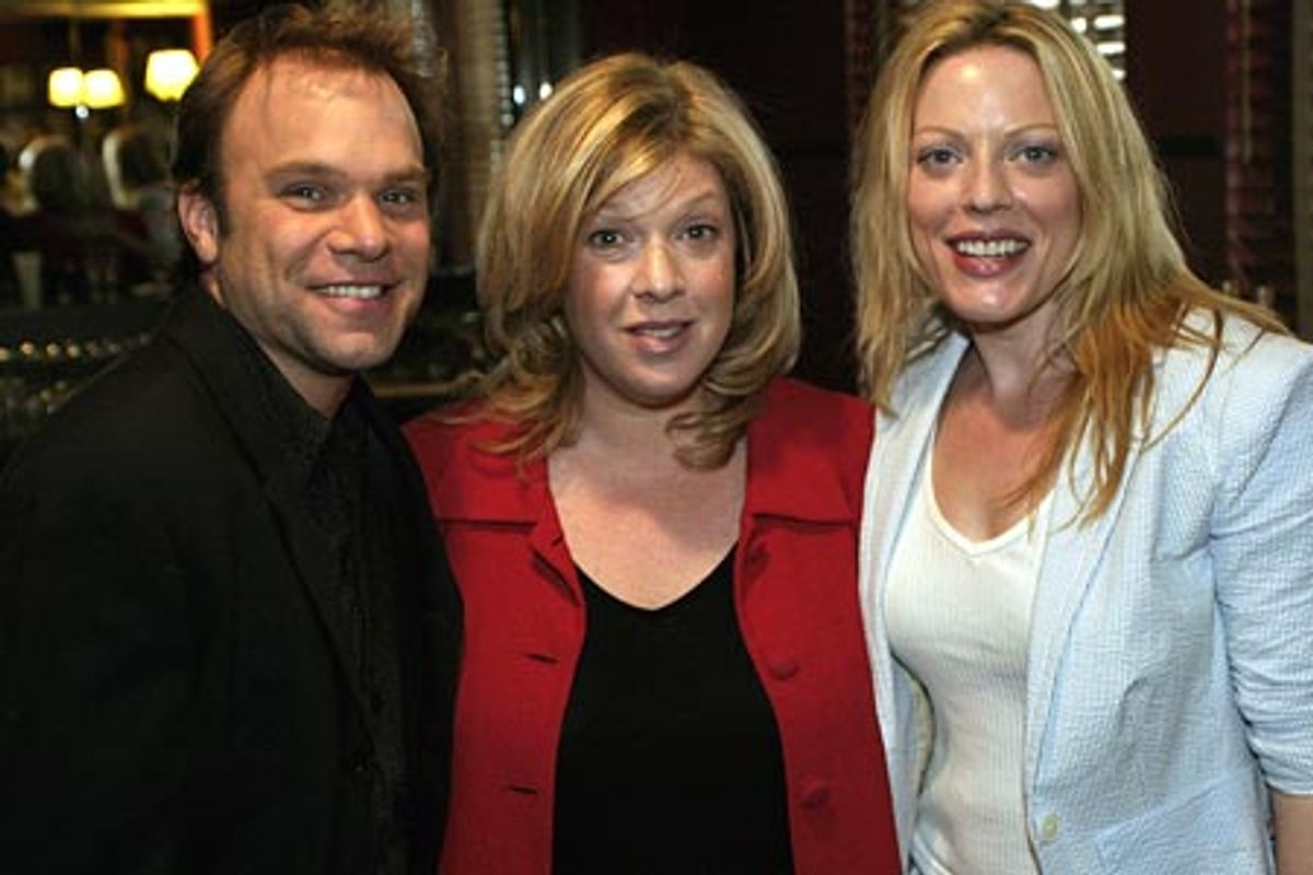 The Last 5 Years reunion! Norbert Leo Butz, Daisy Prince, and Sherie Rene Scott at 