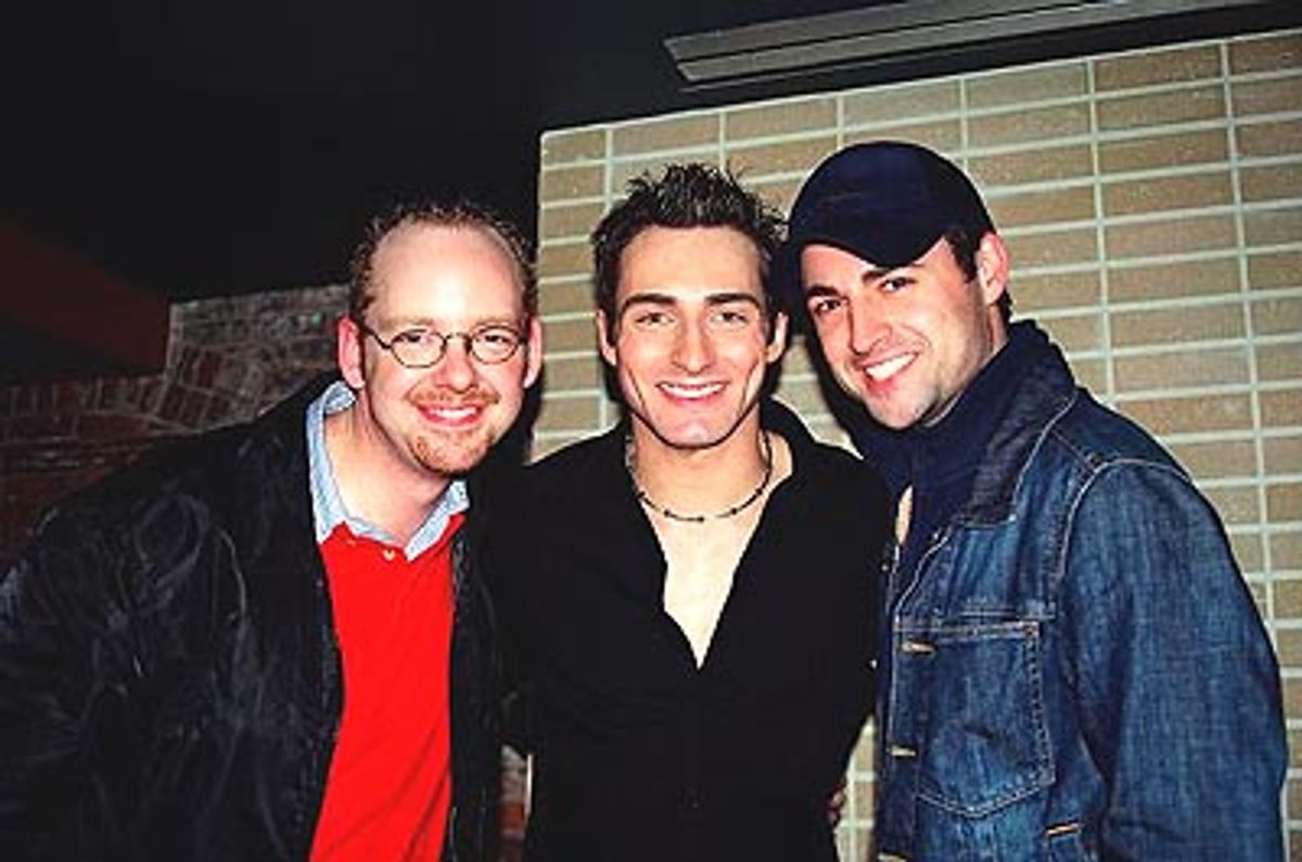 What would the night be without a little support from his friends! Jamie McGonnigal, Scott, and Max Von Essen  at 