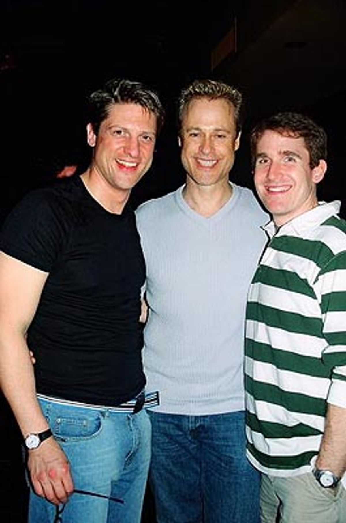 Christopher Sieber, Glenn Connolly and Chris' partner Kevin Burrows

 at 