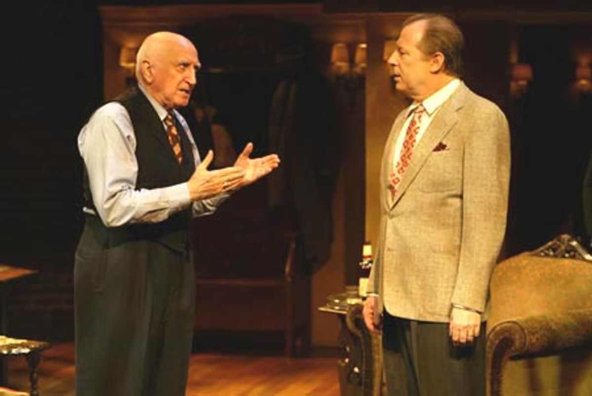 Dominic Chianese and Michael McKean in Atlanticâ€™s world premiere of â€œA Second Hand Memory,â€ written and directed by Woody Allen. at 
