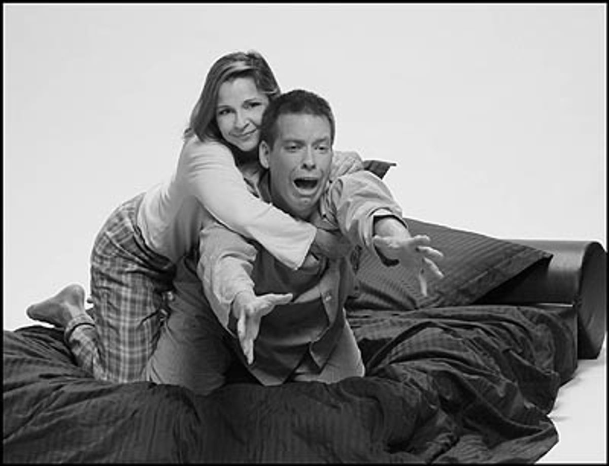 (L-R) Jennifer Lamar and Patrick Hancock at 