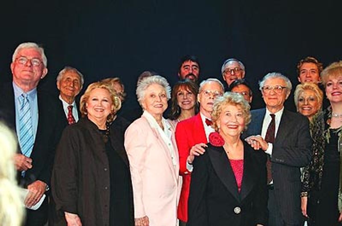 The party poses for the BroadwayWorld cameras at 