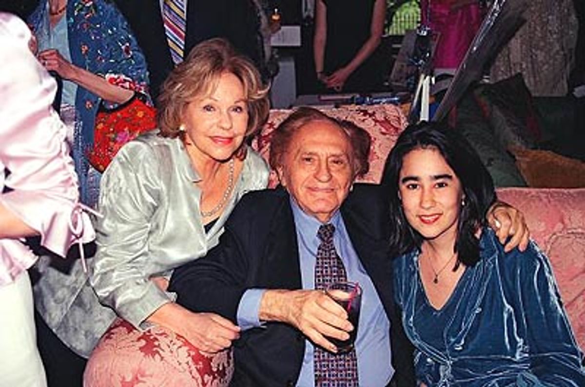 Elisa Stein, Joseph Stein and Jenny Lyn Bader (Joseph Stein's daughter) at 