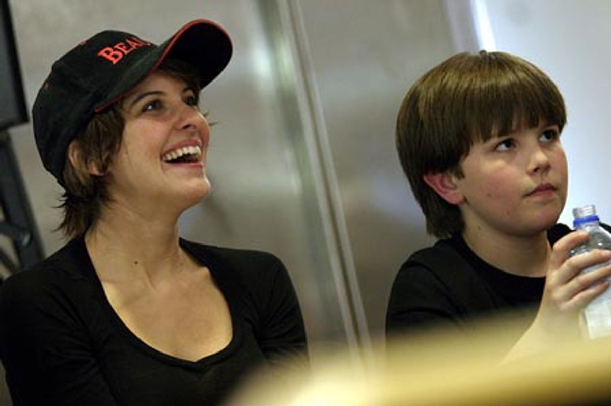 Brooke Tansley and Struan Erlenborn trying to keep a straight face...  at 