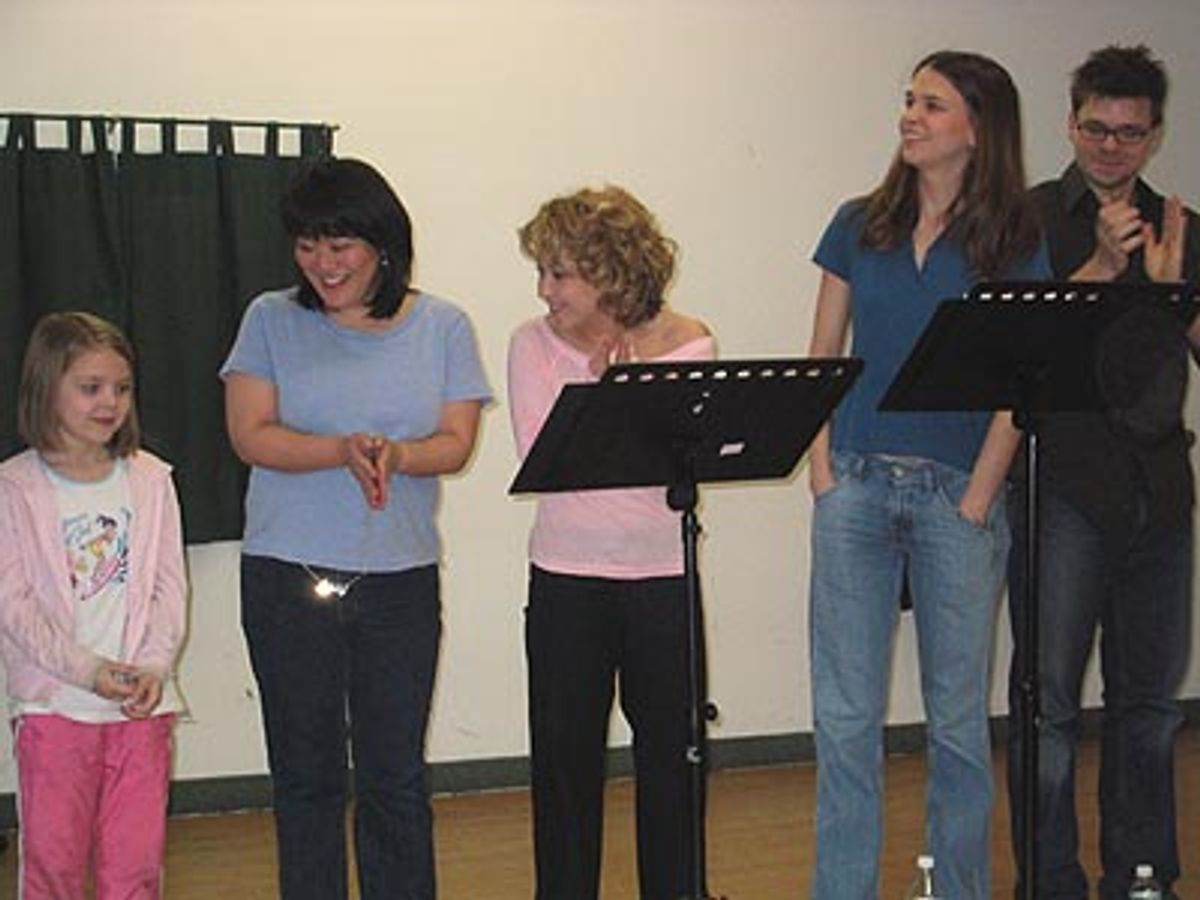 The cast welcomes McKinny Danger-James (Woodstock) of the Pied Piper's Children's Theatre.  at 