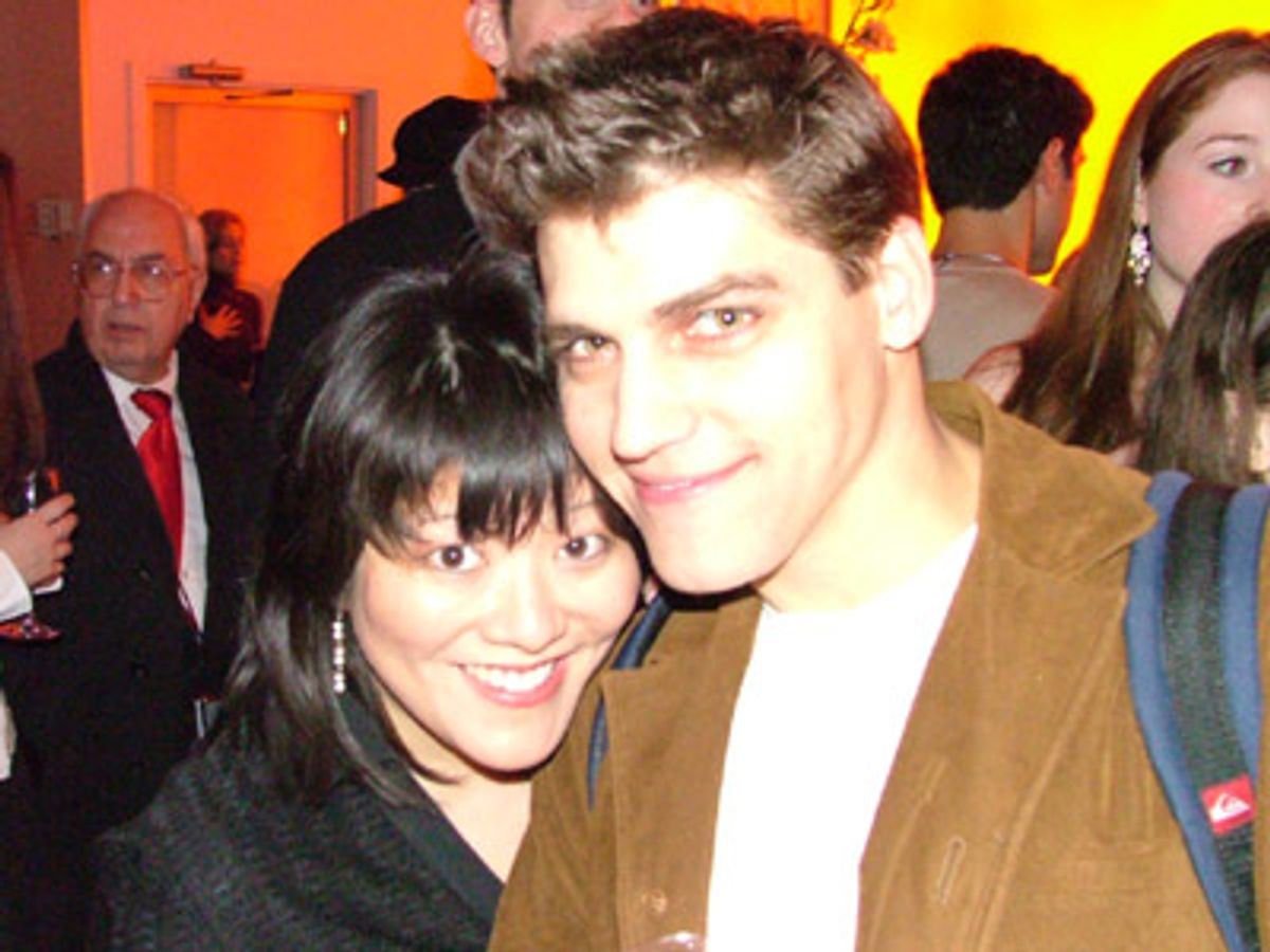 Ann Harada and Deven arrive at Citrus  at 