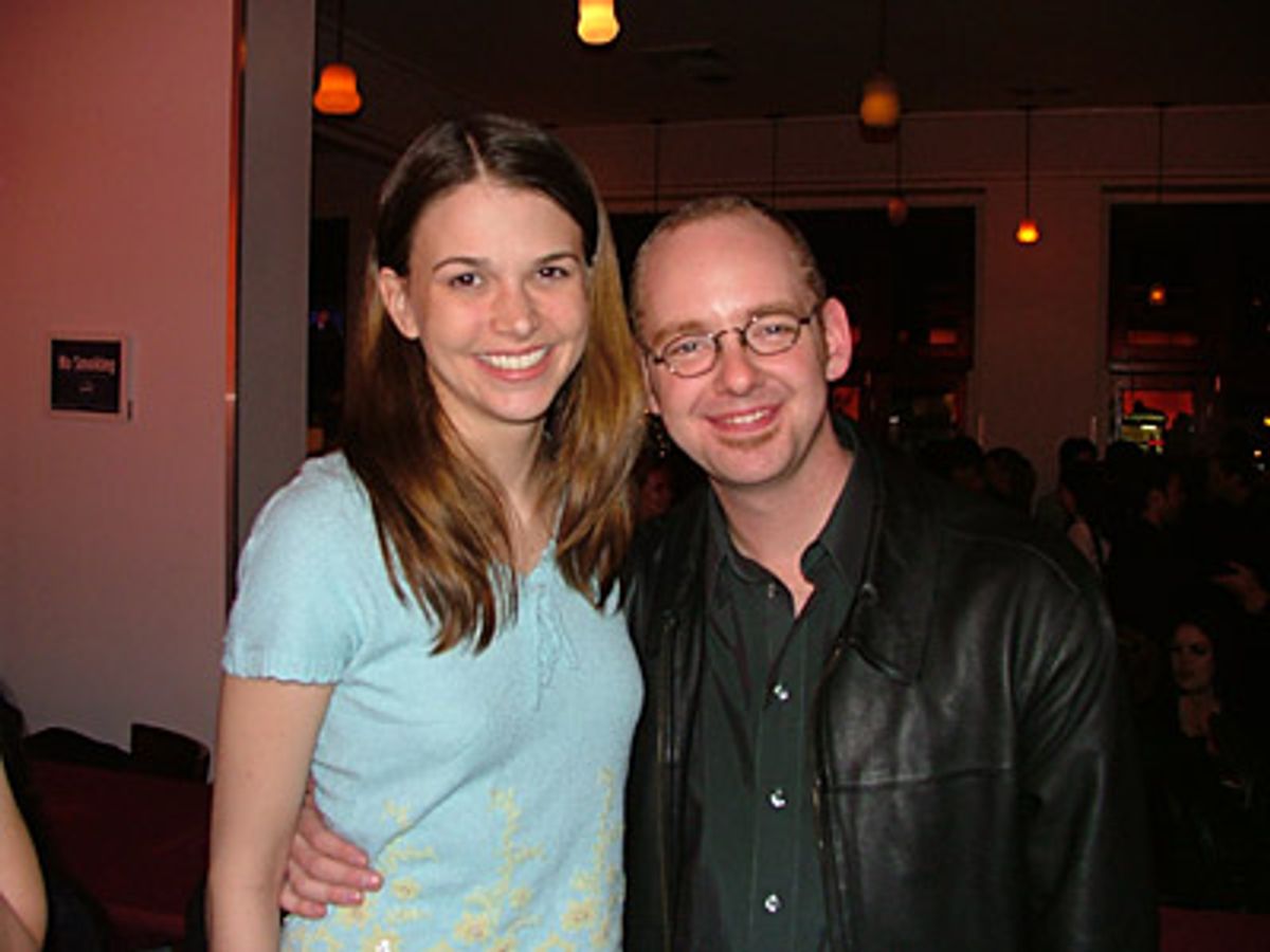 Sutton and Jamie - two very happy people tonight! at 