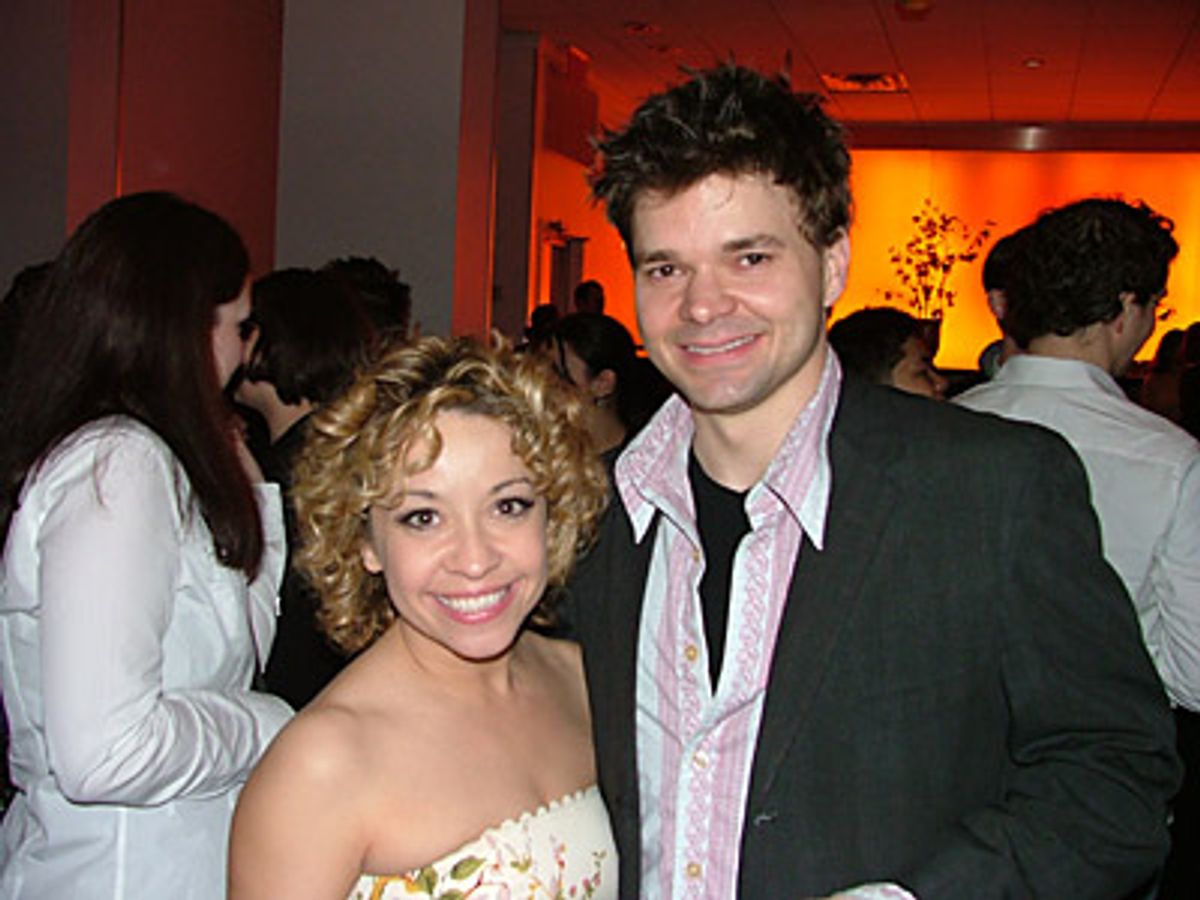 Loving couple, Jen Cody and Hunter Foster  at 