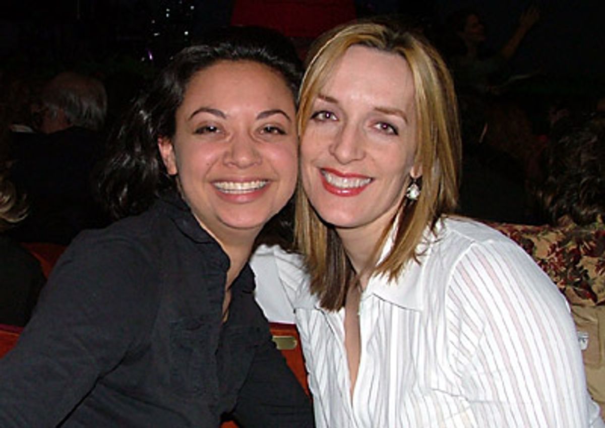 Jen Bender and Julia Murney were in the audience to lend
their support and applause!  at 