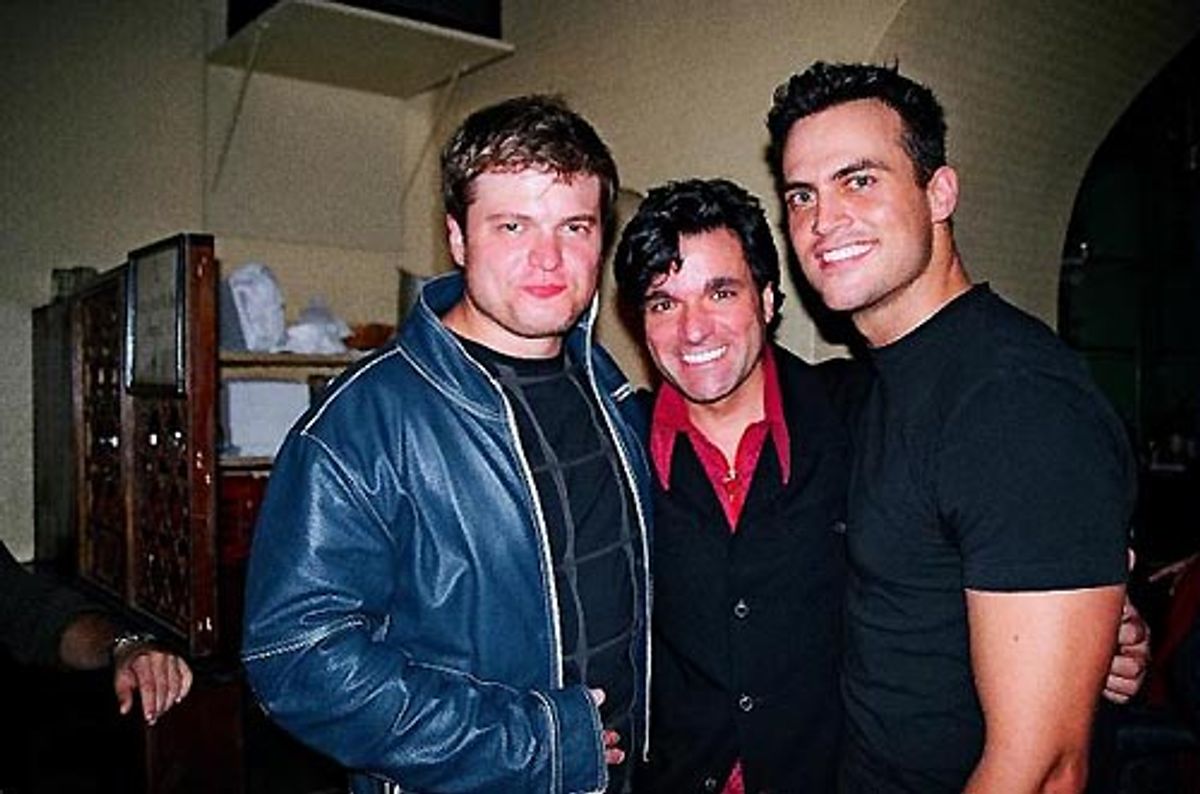 Rob Evan, Dale Badway and Cheyenne Jackson at 