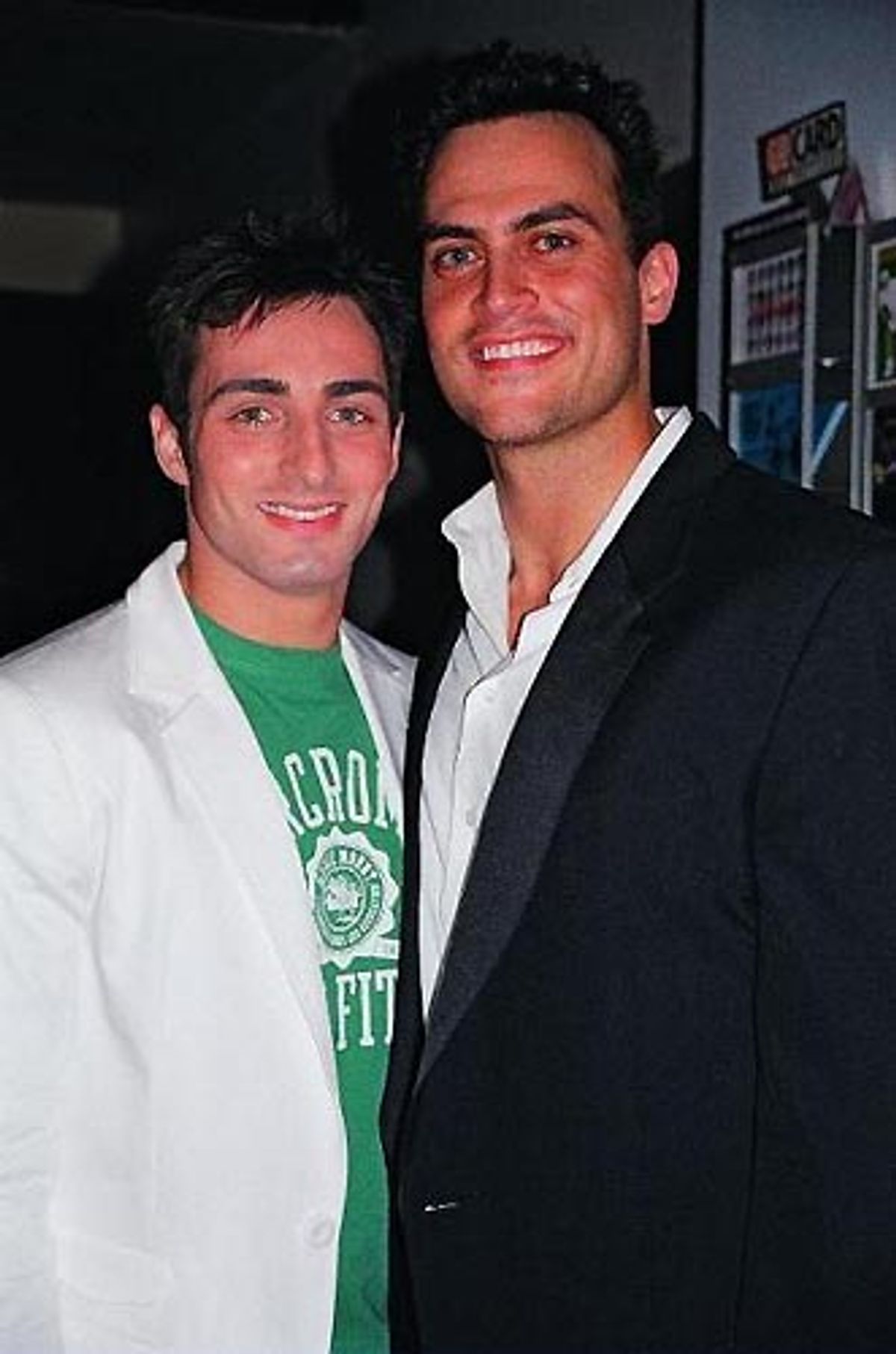 Scott Nevins and Cheyenne Jackson at 