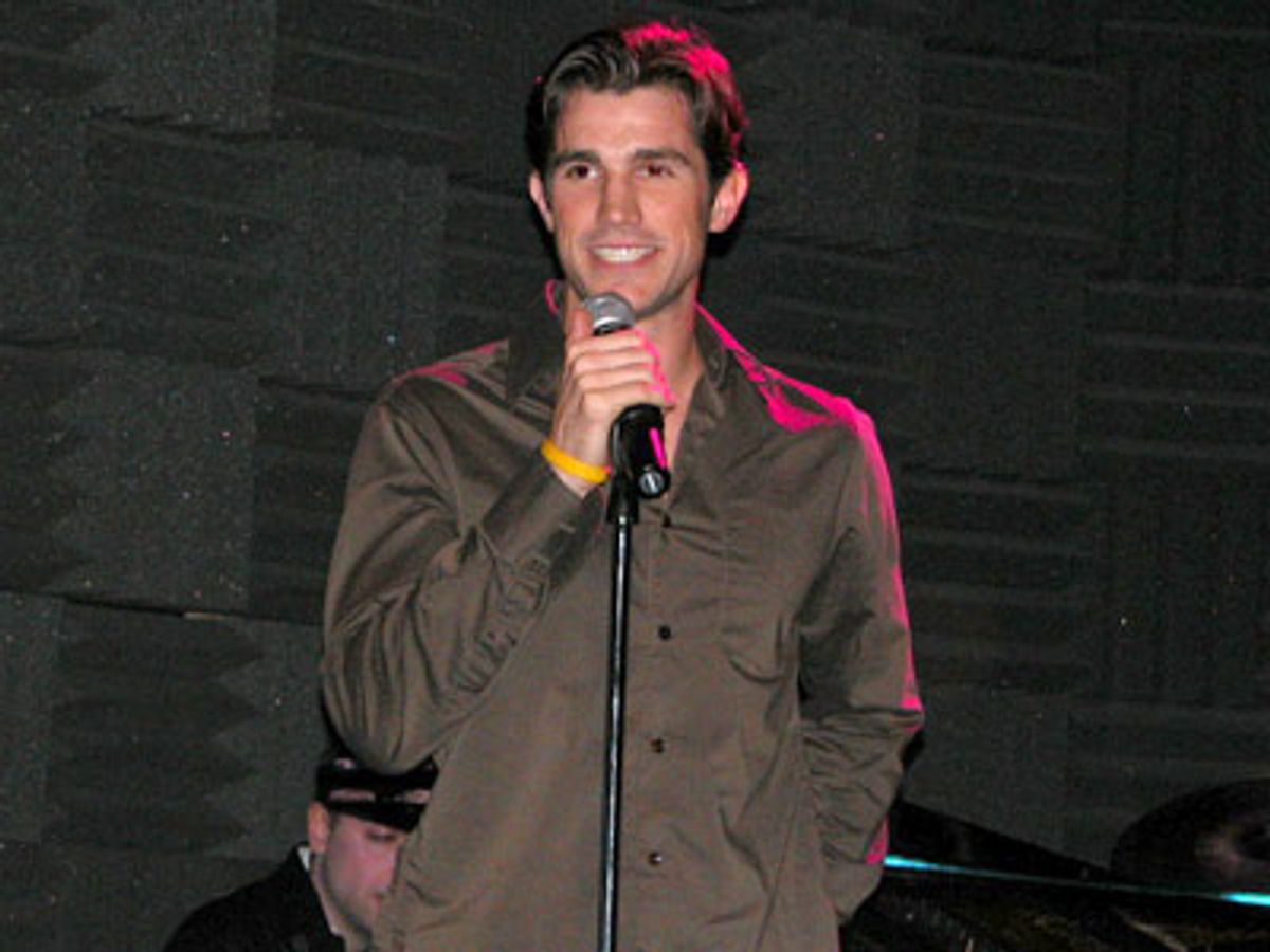 Broadway Hunk, Matt Cavenaugh sang the Cole Porter
diddy 'I Am In Love'
 at 