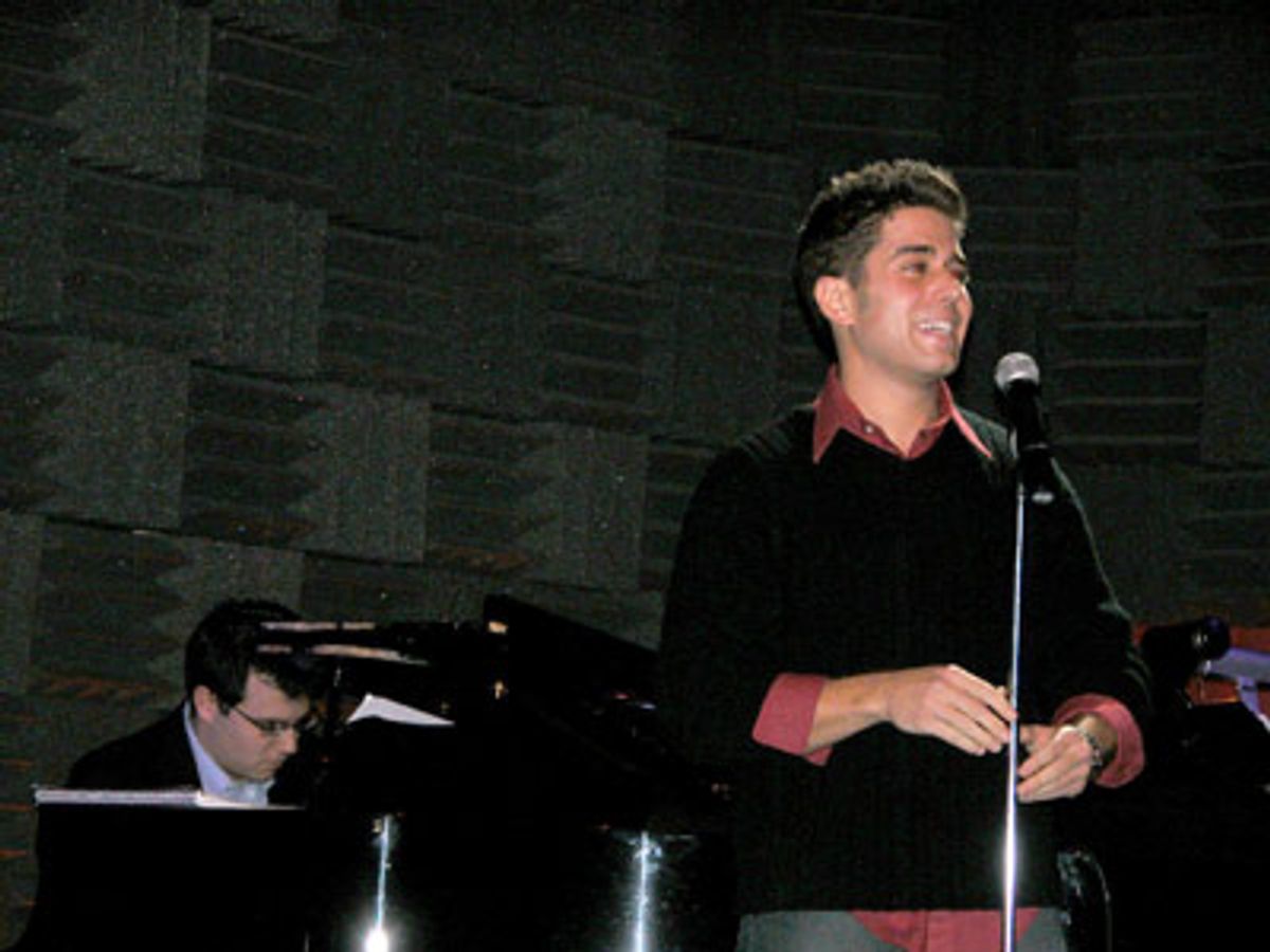 John Young (with Brian Lowdermilk on the piano) sings
'As If You Never Said Goodbye' at 