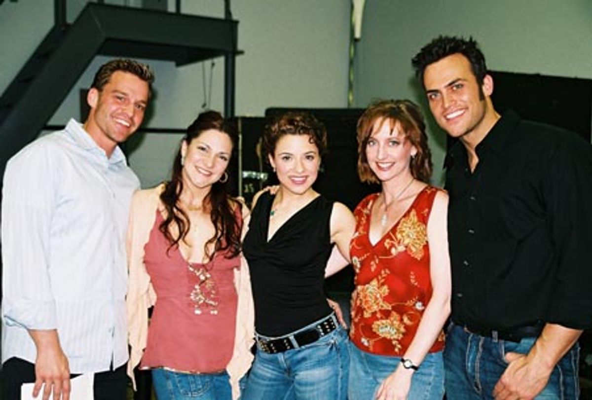 Darren Ritchie, Shoshana Bean (Wicked), Jennifer Gambatese (All Shook Up), Rita Harvey (Fiddler on the Roof) and Cheyenne Jackson (All Shook Up) at 