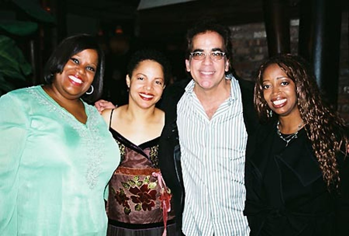 Original 'LITTLE SHOP' Urchins - Sheila Kay Davis, Leilani Jones and Jennifer Leigh Warren with SO IV director Richard Jay-Alexander at 