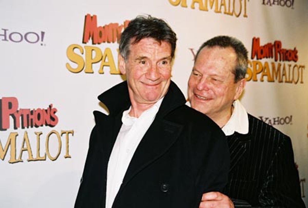 
Michael Palin and Terry Gilliam (original members of Monty Python)  at 