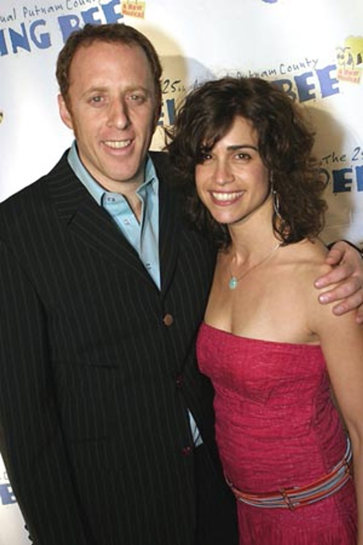 Rebecca Feldman & fiancÃ© Jay Reiss ('Douglas Panch') at 