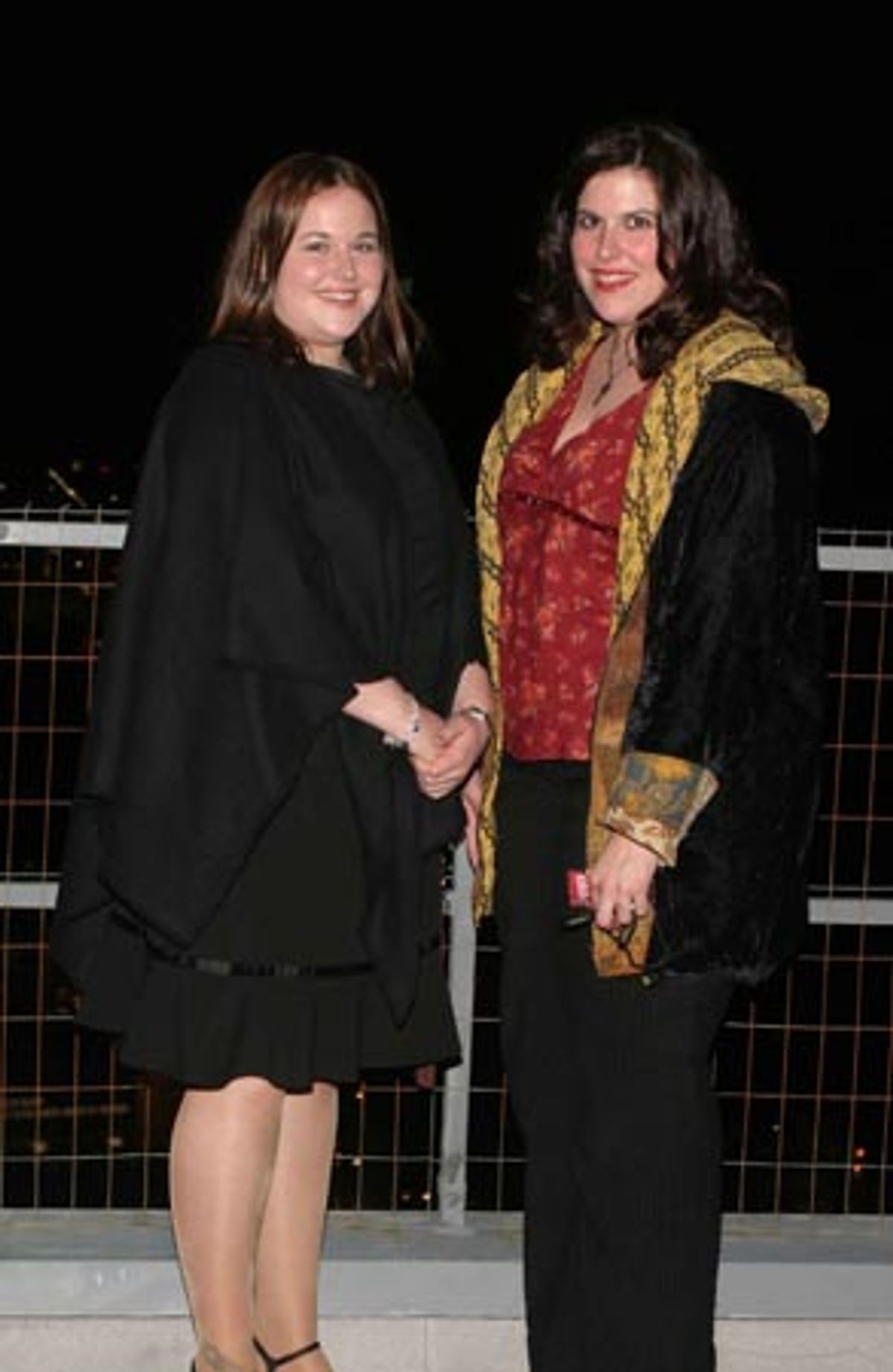 Rebekka McNamara and sister Carrie  at 