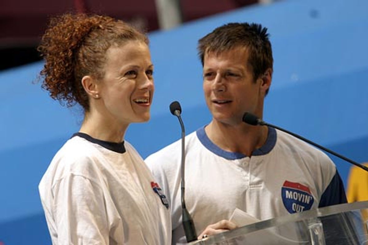 Elizabeth Parkinson and John Selya of 'Movin' Out' at 