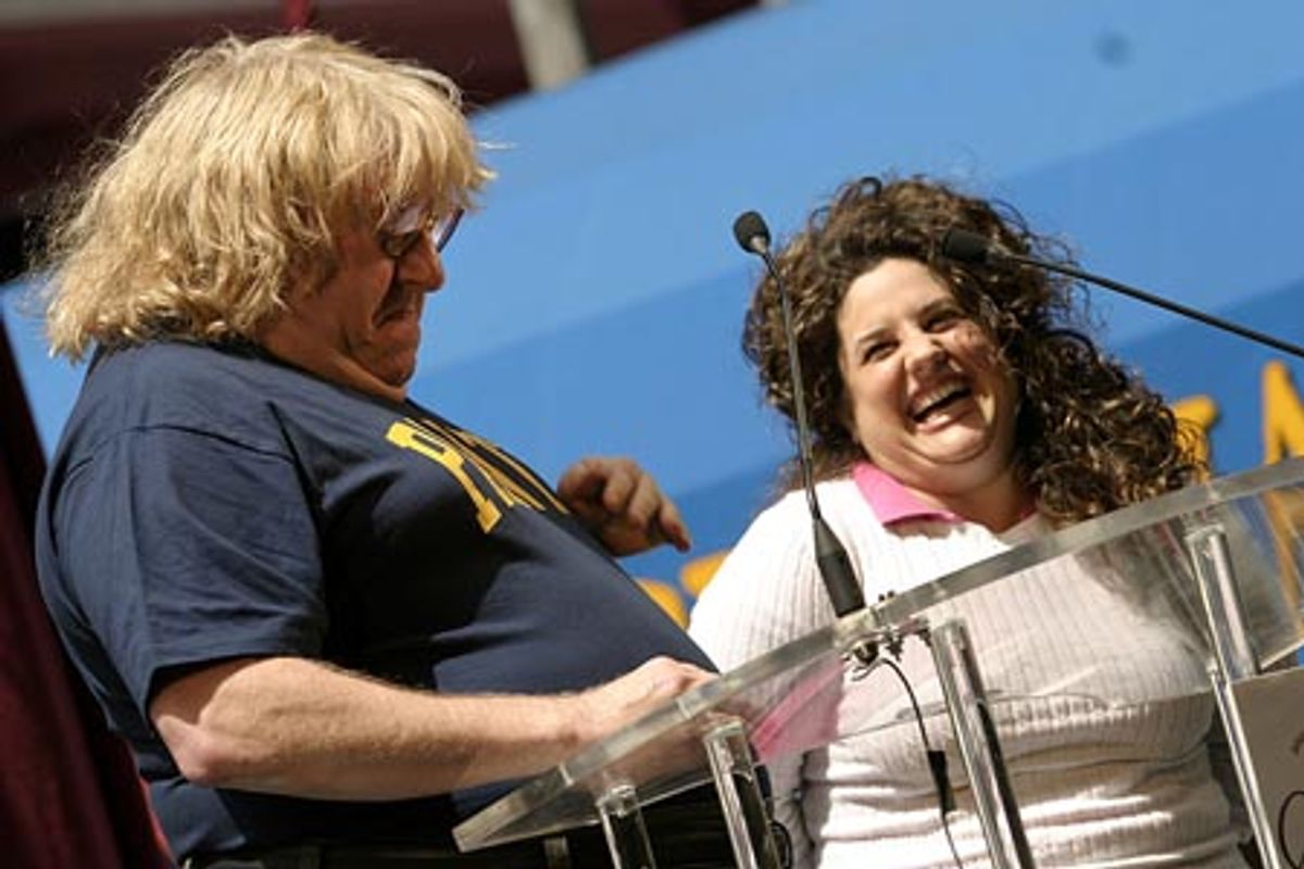 Bruce Vilanch and Marissa Jaret Winokur of 'Hairspray' at 