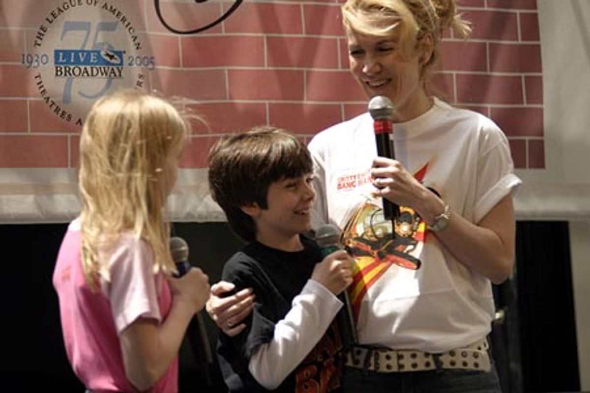 'Chitty Chitty Bang Bang' stars Erin Dilly, Ellen Marlow and
Henry Hodges performing 'Truly Scrumptuous' at 