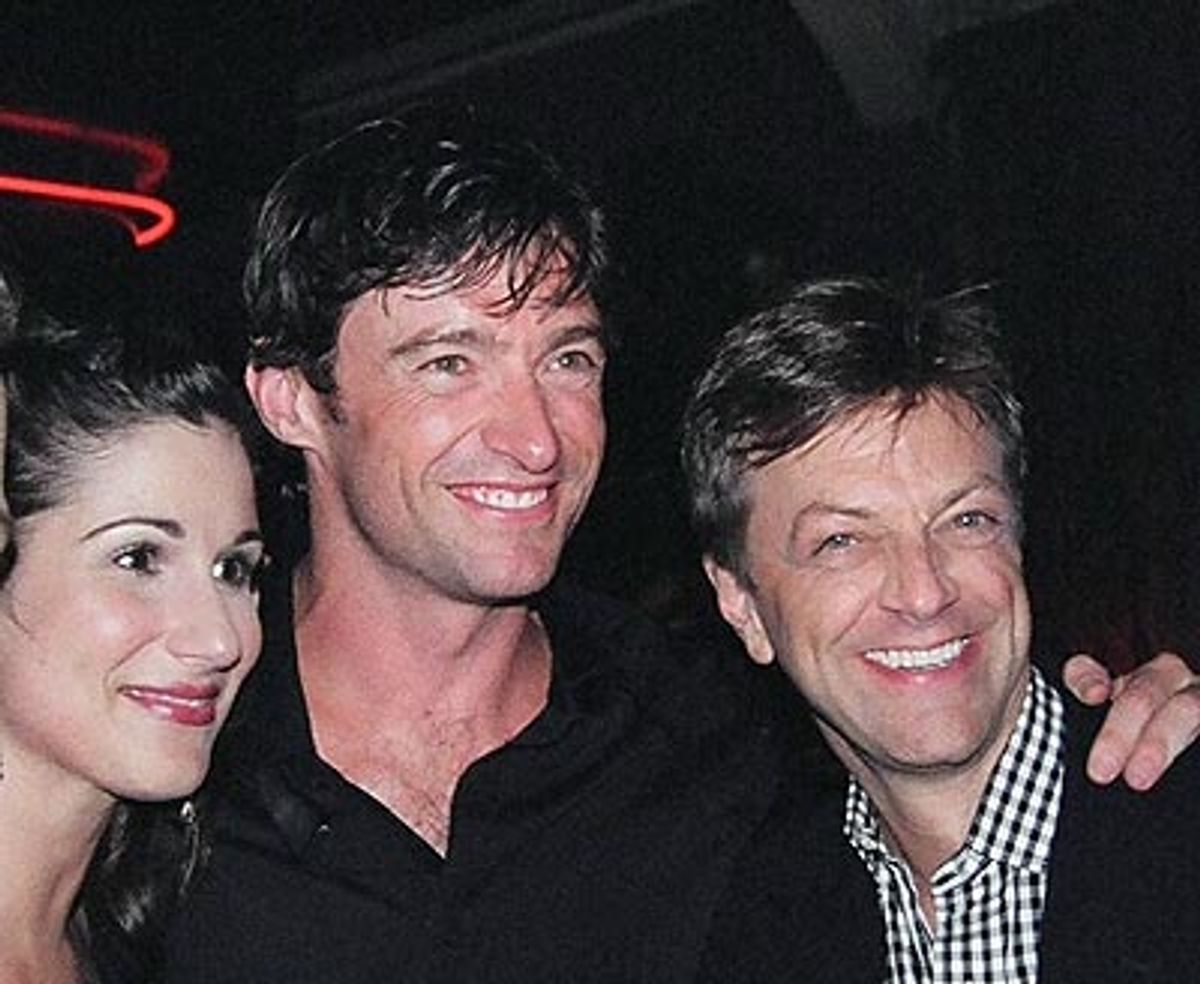 Stephanie, Oz co-star (and TONY award-winner)
Hugh Jackman who came to cheer her on,
with Director Jim Caruso  at 
